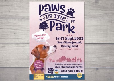 Paws in the Park Poster